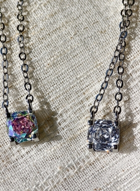 青岛饰品  OG Loc  镀银宝石精密切割 玫瑰项链