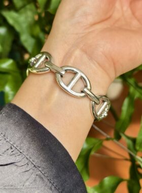 新款特惠  OG Loc   镀银 复古手镯时尚简约