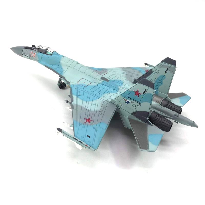 特价1/100俄罗斯苏35超级侧位SU-35战斗机仿真合金军事模型成品