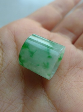 花青飘绿翡翠路路通2 天然A货