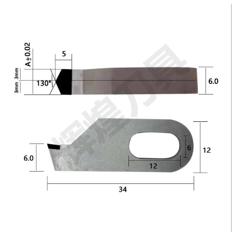 金刚石PCD刀片 标牌有盖无盖批花刀 高光铜铝合金 有机玻璃刻花刀 - 图2