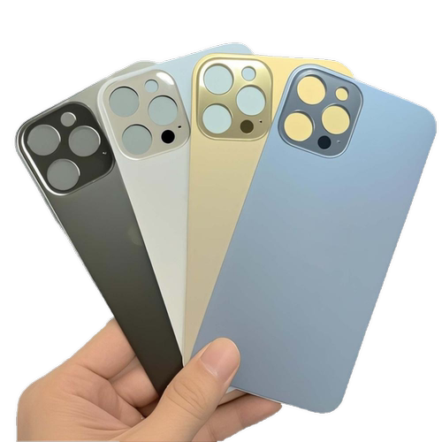 适用于苹果13promax后盖玻璃iPhone 11 11Pro 更换 12 13 14 15promax 14plus拆机一体冷雕大孔手机防摔后屏 - 图3