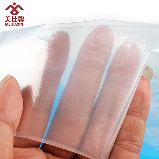 Meijiaxin film plastic thickened wear-resistant PE gloves