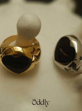 HEART星星珐琅爱心戒指