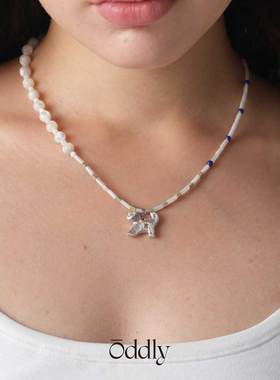 原创设计星星魔法小狗串珠项链