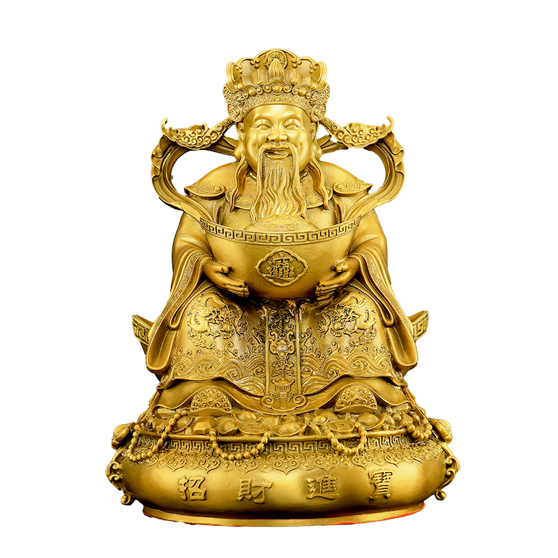 1黄铜财神爷供奉神像新款范蠡财神爷像家用店铺大号财神摆件,淘宝优惠券,粉丝福利购,淘宝优惠卷