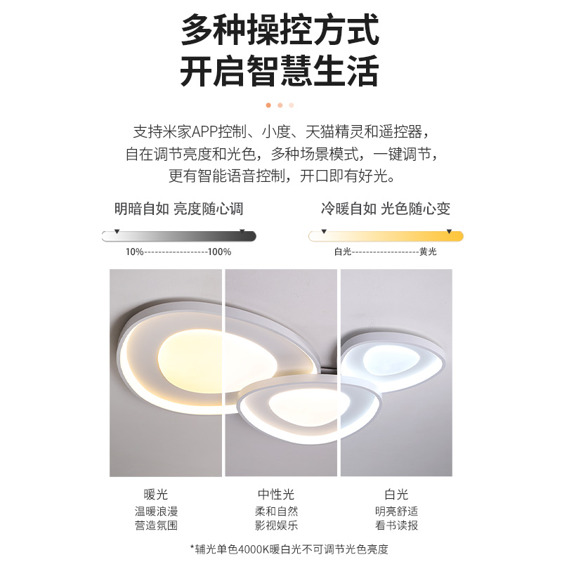 NVC lighting living room ceiling lamp full spectrum eye protection