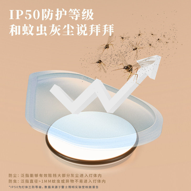 雷士照明led灯吸顶灯大客厅灯创意卧室灯圆形房间灯现代简约灯具 - 图2