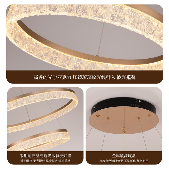 NVC Lighting Living Room Light Luxury Full Spectrum New Chandelier