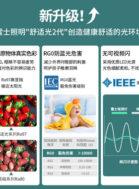 雷士照明现代简约智能全光谱灯具