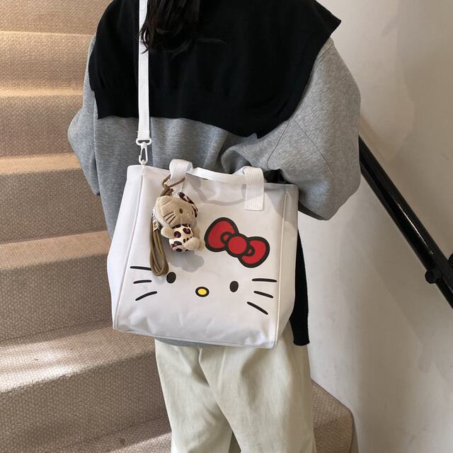 Ins canvas bag women's 2025 new shoulder bag trendy fashion large capacity handbag college student tote bag simple