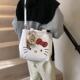 Ins canvas bag women's 2025 new shoulder bag trendy fashion large capacity handbag college student tote bag simple