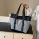 Large capacity shoulder bag women's bag trendy casual handbag college student commuting tote bag laptop bag