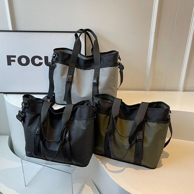 Large capacity shoulder bag women's bag trendy casual handbag college student commuting tote bag laptop bag