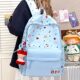 Junior high school girls, high school students, Korean style and good looks with schoolbags