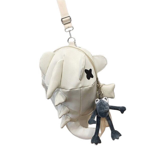 Trendy brand backpack men's large capacity junior high school college student bag casual versatile creative backpack women's personalized cycling