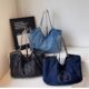 Korean retro denim armpit bag