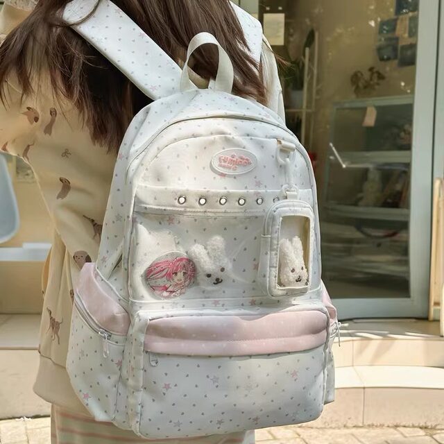 College wind pain bag women's casual large capacity backpack