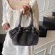Niche design high-end denim hand-held small square bag 2025 new retro versatile commuting shoulder bag