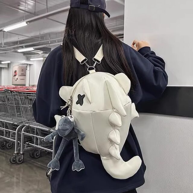 Trendy brand backpack men's large capacity junior high school college student bag casual versatile creative backpack women's personalized cycling