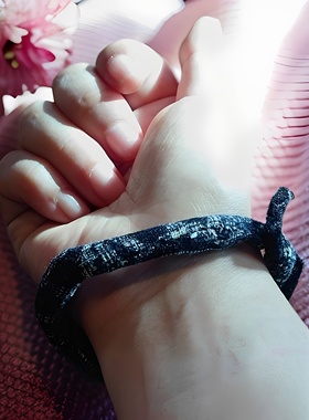 非遗药香腕带香囊 纯手工现芳香避疫  端午香囊 蓝色