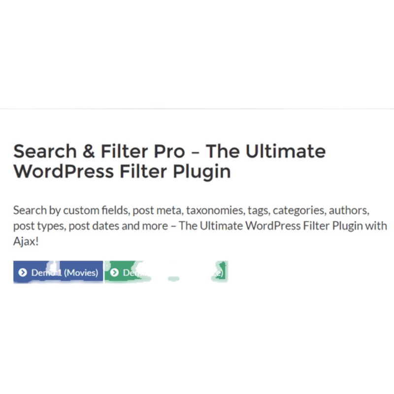 Search& Filter Pro- Wordpress搜索过滤插件及扩展包-图2