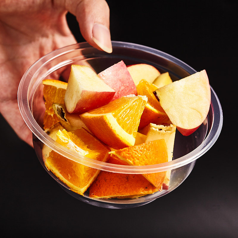 一次性碗塑料家用婚庆酒席吃饭碗餐饮商用外卖汤盖小碗打包圆形碗