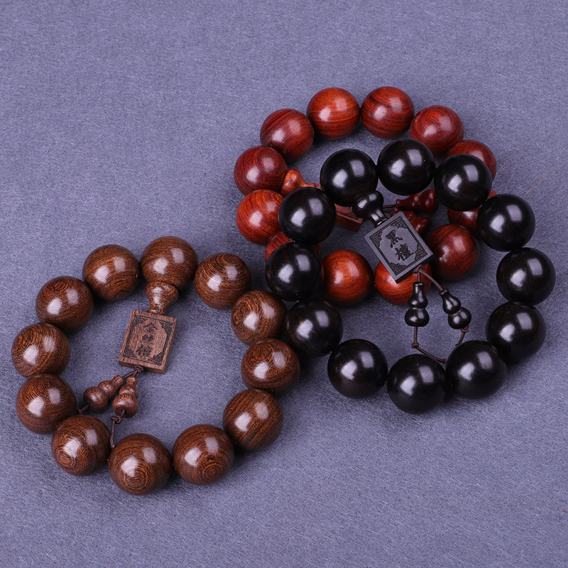 六大檀木合集绿檀金丝楠木2.0黑檀 雅欣手链