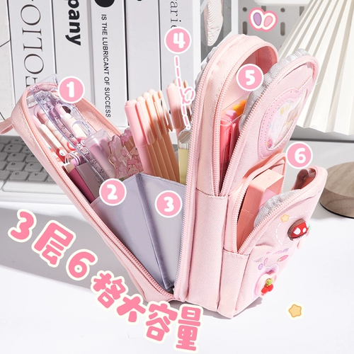 Портативный ранец, вместительный и большой универсальный пенал для школьников, высококачественная милая детская система хранения для первого класса, для средней школы, новая коллекция