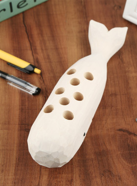 青木凡摆件白鲸多孔办公收纳