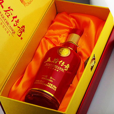 整箱6瓶装 42度/52度五谷传奇白酒红宝石 浓香型固态发酵500ml*6