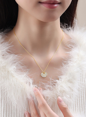 S925银平安锁国风锁骨链女项链