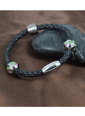 多色本命年财运情侣手环diy刻字