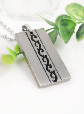 泰腾尼吊牌民族风纹案男士