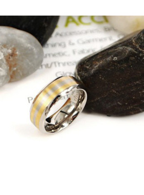 泰腾尼钛金18k复古男士指环