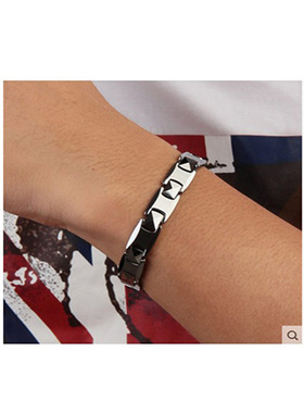 泰腾尼手链磁石霸气男diy刻字