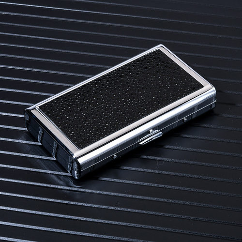 2025经典烟盒男便携金属烟盒防潮细支抗压粗支中支细支保护装烟盒 - 图0