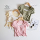 Lyocell cotton 7A ເສື້ອຍືດຄໍແຂນສັ້ນ ໜາ ຕ້ານເຊື້ອແບັກທີເຣັຍ padded ຕ້ານເຊື້ອແບັກທີເຣັຍເສື້ອຍືດແຂນສັ້ນສໍາລັບແມ່ຍິງ, ປອມສອງສິ້ນເຫມາະພາຍໃນ.