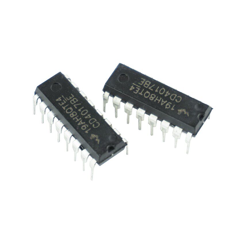 CD4017直插/贴片芯片 4017 CD4017BE十进制计数器 DIP-16 SOP-16_虎窝淘