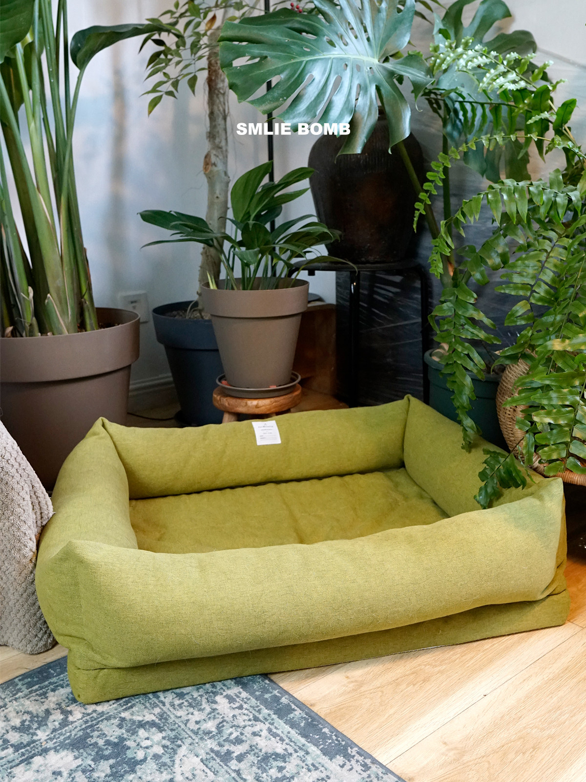 PetMassive极简复古防塌陷可拆洗绿色狗窝四季通用宠物窝狗床,淘宝优惠券,粉丝福利购,淘宝优惠卷