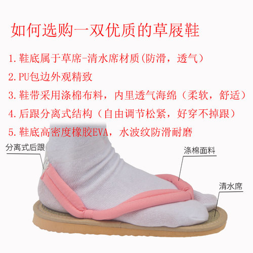 鬼灭之刃灶门祢豆子锖兔我妻善意富冈义勇 cos木屐鞋草屐16-28CM - 图1