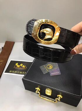 史蒂芬男高端鳄鱼皮商务