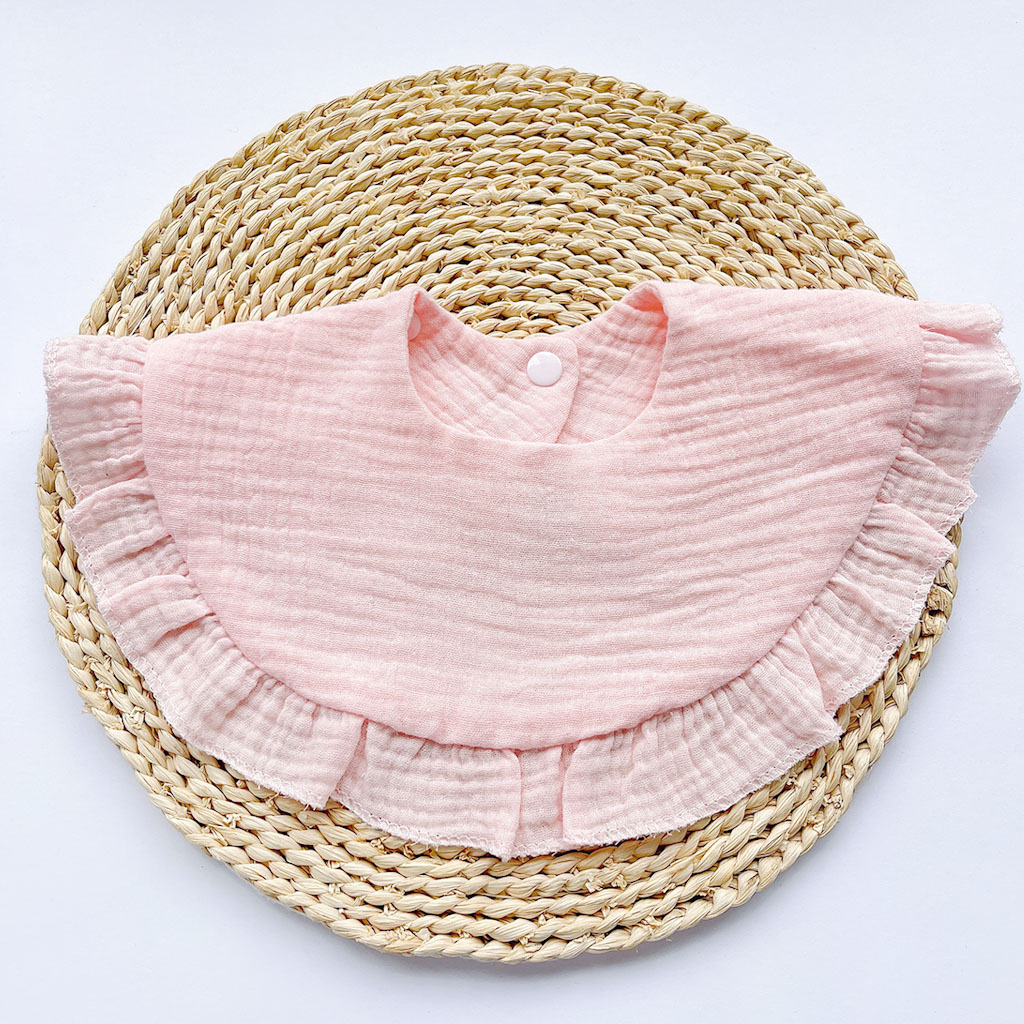 Ins new children's products baby candy color gauze lace bib saliva bib baby saliva towel ins style