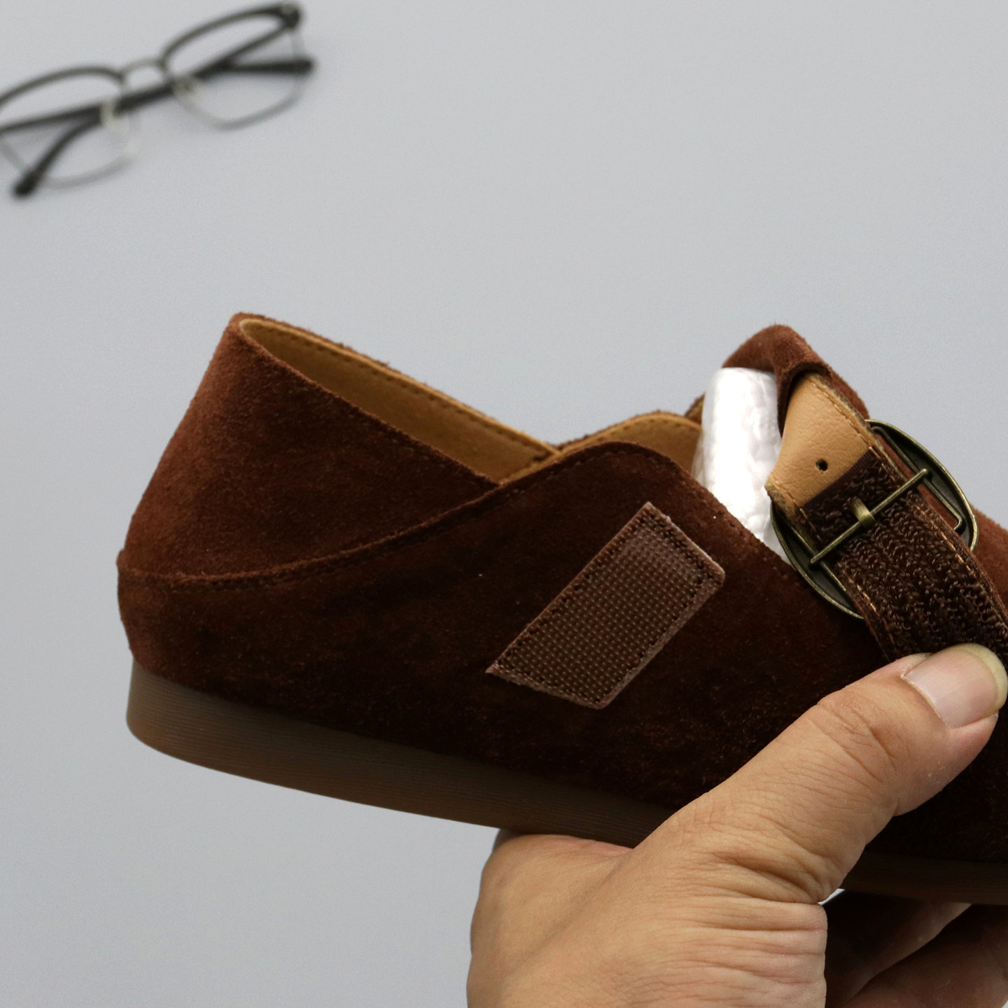 真皮勃肯鞋女单鞋2025秋季圆头牛皮一脚蹬平底休闲懒人鞋女豆豆鞋,淘宝优惠券,粉丝福利购,淘宝优惠卷