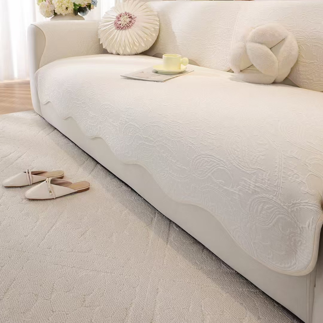 羽宏沙发四季通用纯棉防滑2025新款感全棉立体雕花沙发可定做套罩,淘宝优惠券,粉丝福利购,淘宝优惠卷