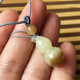 Natural yellow and white old jade pendant gourd clavicle pendant original real shot Xiuyan old topaz Hetian jade gourd pendant
