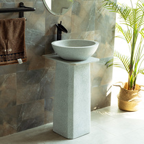 Balcony Wash Basin Terrace Basin Integrated Column Type Washbasin Simple small patio Home floor Floor Pool Outdoor
