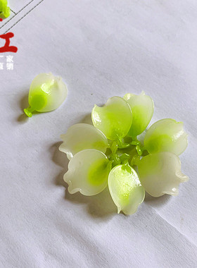diy琉璃复古汉服插花盆景仿玉石