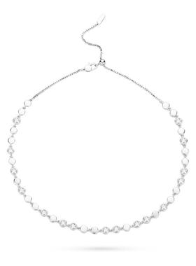 TWINSLULU高级白色圆主石项链