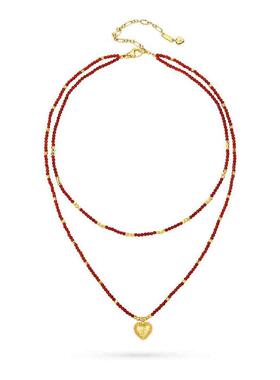 TWINSLULU高级感爱心红色项链